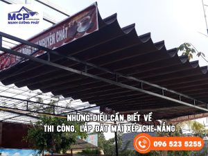 mái xếp che nắng