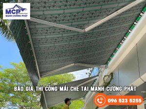 báo giá thi công mái che