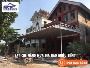 bạt che nắng mưa bao nhiêu tiền