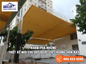 thiết kế mái che đẹp