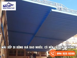 Mái xếp di động giá bao nhiêu