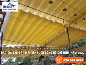 báo giá lắp đặt mái xếp lượn sóng Hồ Chí Minh