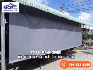 thay bạt mái che Bình Dương