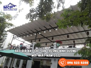báo giá bạt che sân thượng Bình Dương