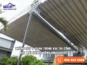 bạt mái hiên di động Bình Phước