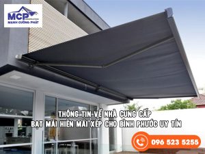 cung cấp bạt mái hiên mái xếp cho Bình Phước