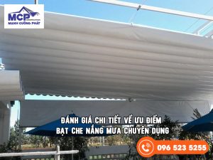 ưu điểm bạt che nắng mưa chuyên dụng