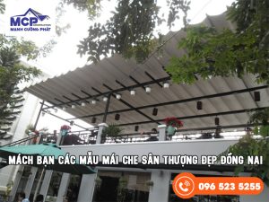 mẫu mái che sân thượng đẹp Đồng Nai