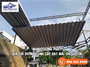 xưởng cung cấp bạt mái che