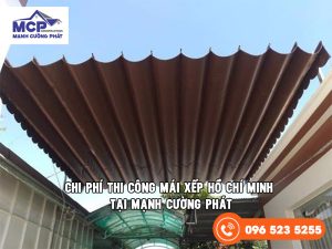 chi phí thi công mái xếp Hồ Chí Minh
