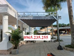 Mái xếp di động quán cafe cho khách